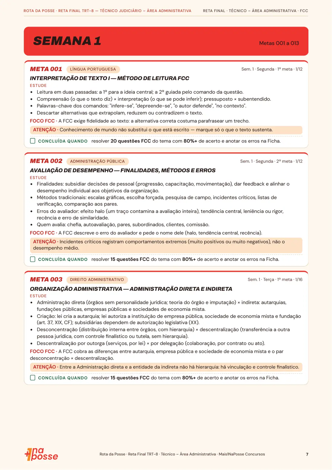Amostra da Rota da Posse – Reta Final TJAA, página 8 de 10